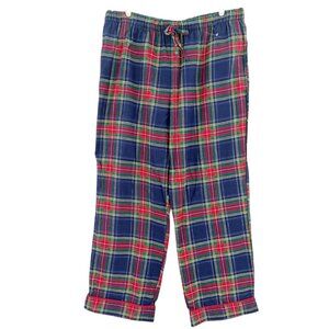 Liz Claiborne Women's Red Green & Navy Plaid Cotton Pajama Pants Size XXL NWOT